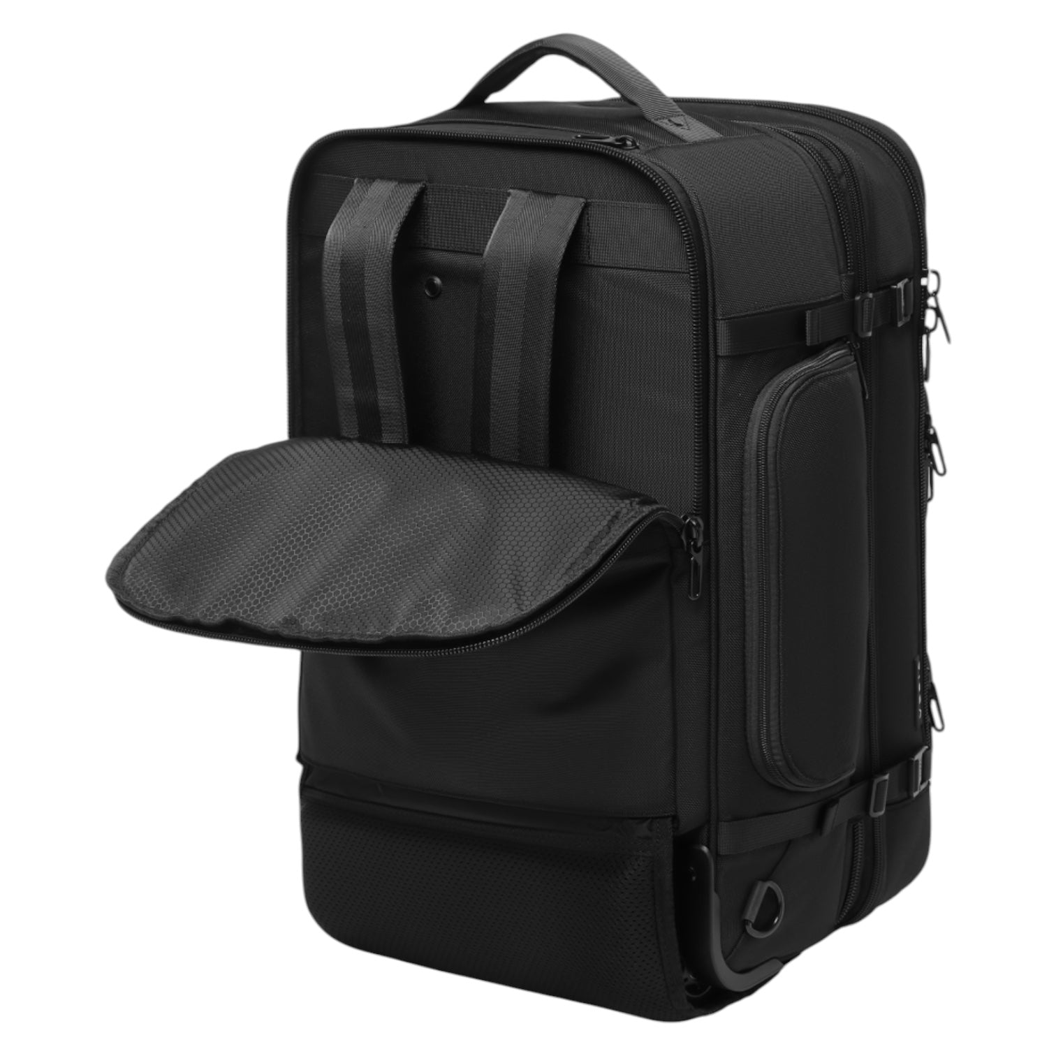backpack on wheels for travel BAGSMART Rolling Women, Wheeled Backpack with Packing Cube, Back pack with Wheels, Carry Suitcase Bag 17 Inch Large Roller Daypack, Champagne The Global Travel Bag Roller by Topo Designs is a practical and eco Farpoint Fairview Wheels 65 Black