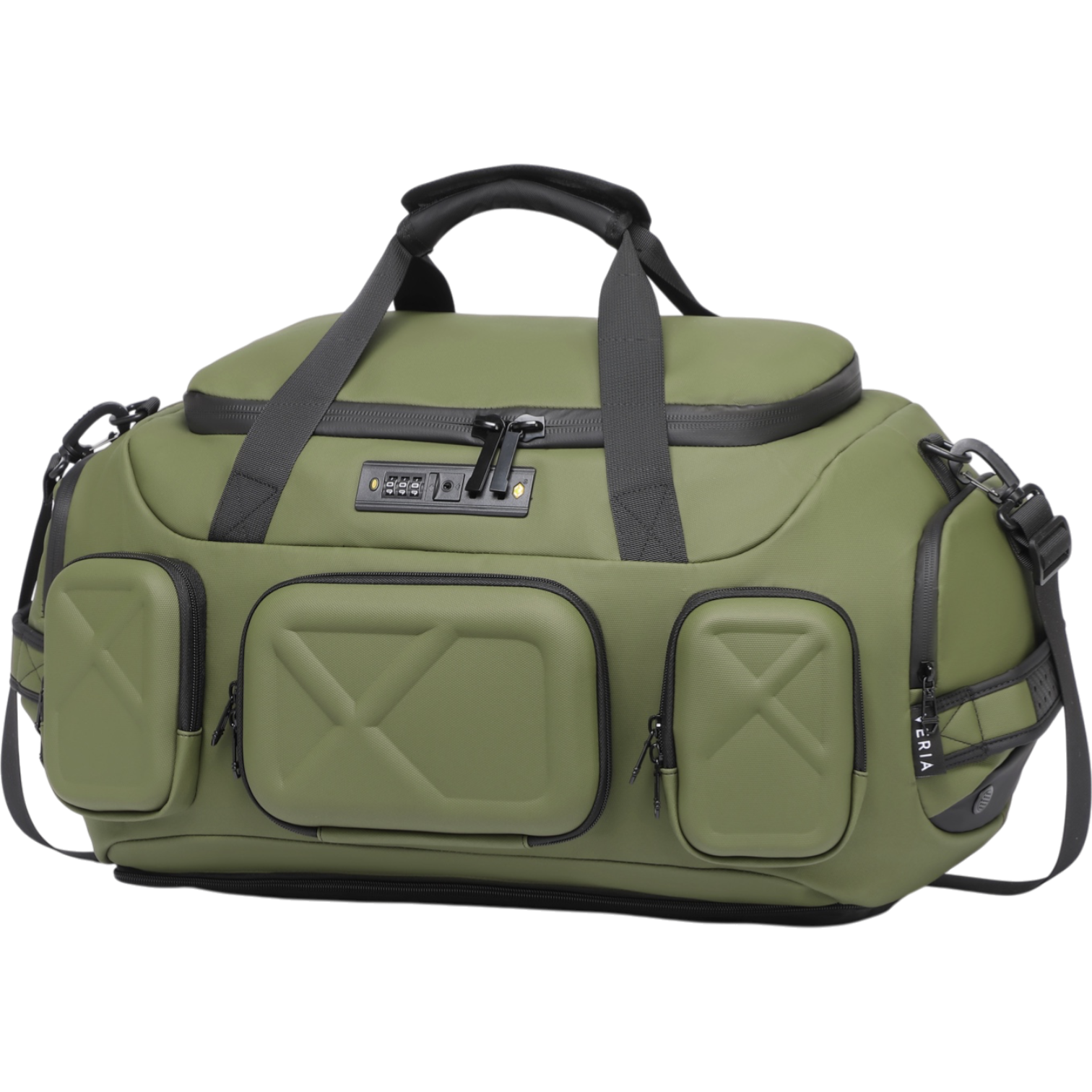 Veria Travel Savvy DuffelPack – Green Convertible Travel Duffel Backpack, 17.3′′ Laptop Carry-On
