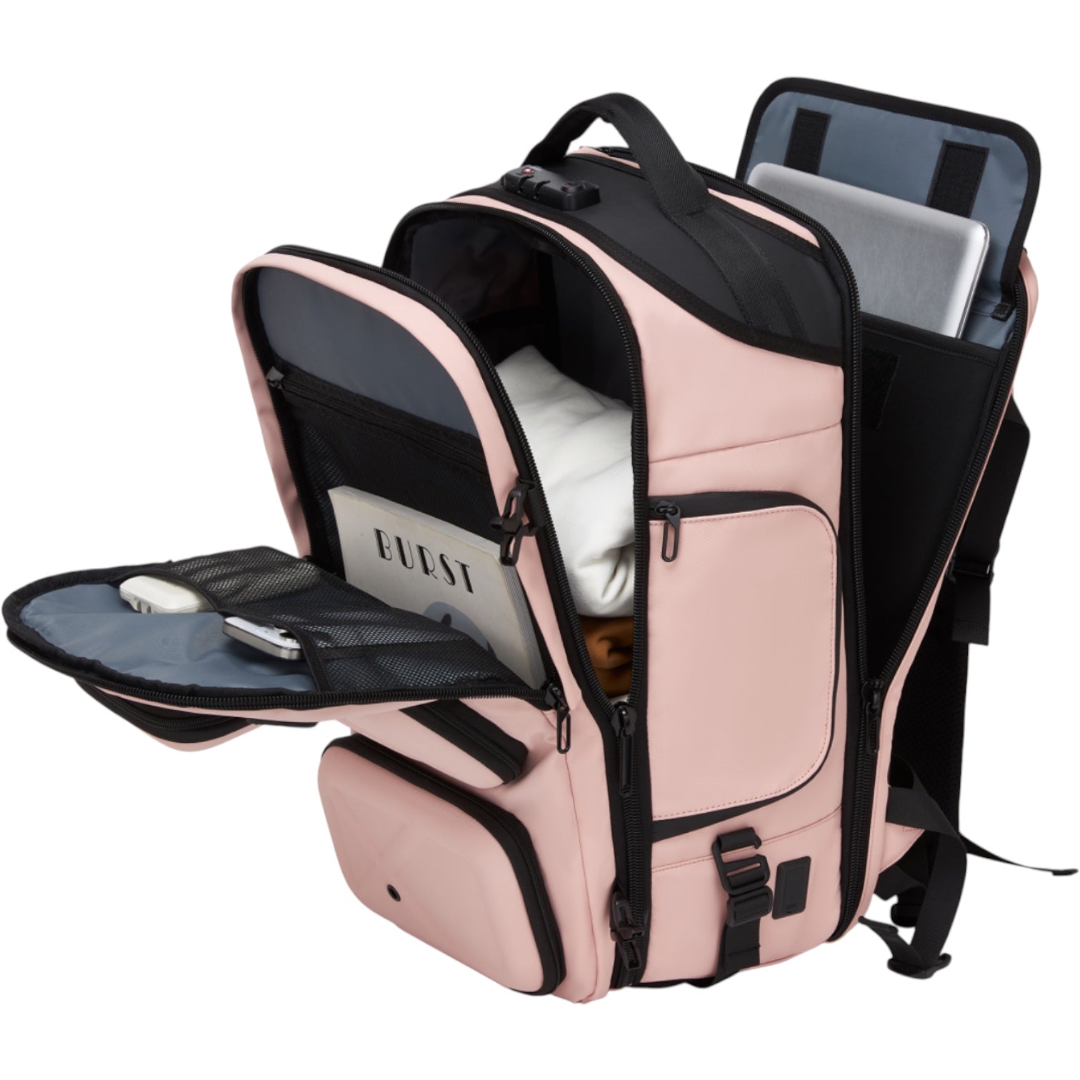 VERIA Savvy SLEEK — 35L/20L Modular Travel Backpack with Camera Dividers, 17.3 VERIA Savvy SLEEK — 35L/20L Modular Travel Backpack with Camera Dividers, 17.3